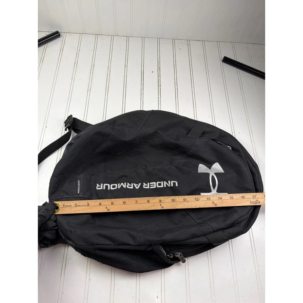 Under Armour Hustle Lite Black UA Storm Water Resistant Laptop Backpack Bag Mens